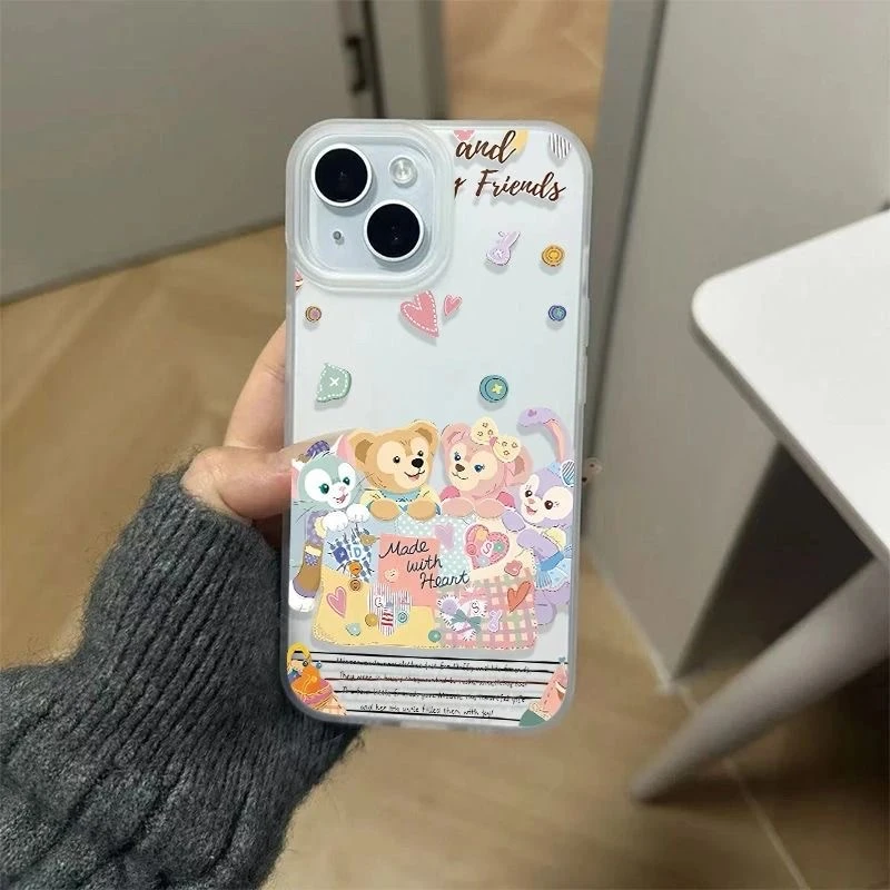 猫朋友聚餐磨砂壳适用于iphone16Epromax苹果手机壳全包大孔软壳