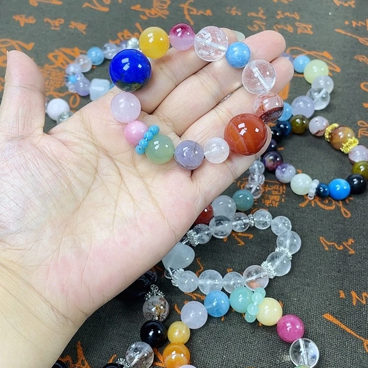 水晶手链银S925镶嵌