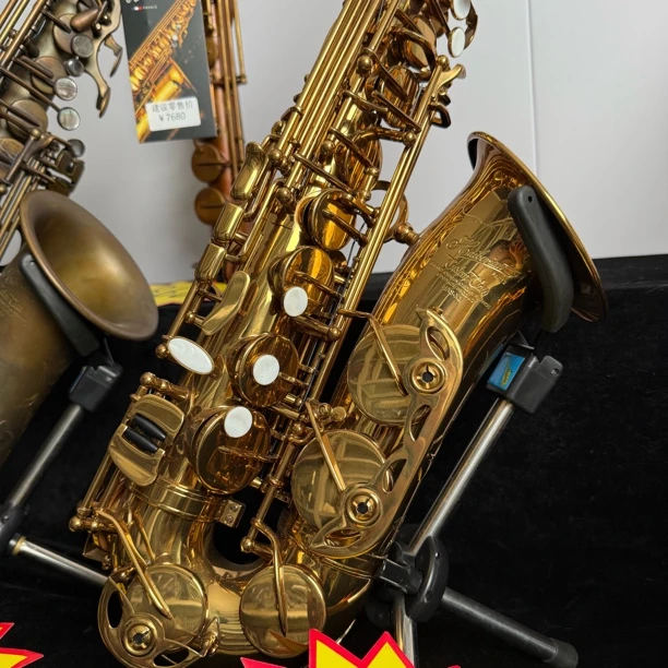 黄铜香槟金降Ee中音萨克斯风多种调性可选