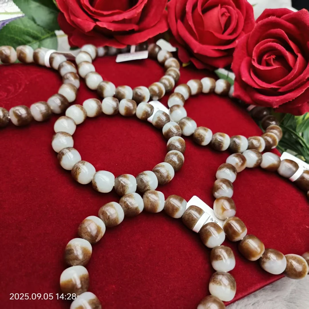 非金属仿珍珠手链 聚宝盆手串糖珠圆润适合男女佩戴时尚百搭手作