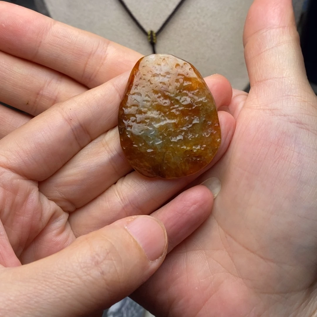 翡翠未镶嵌颈饰心**好天然