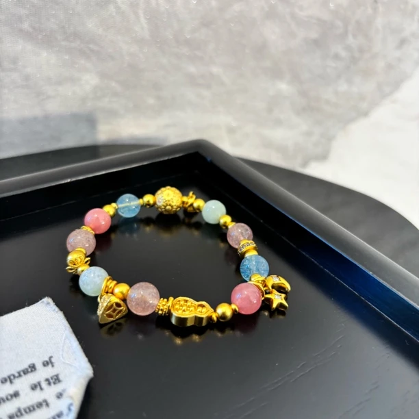 铜合金仿水晶手链 葫芦月亮星星手链SL2027