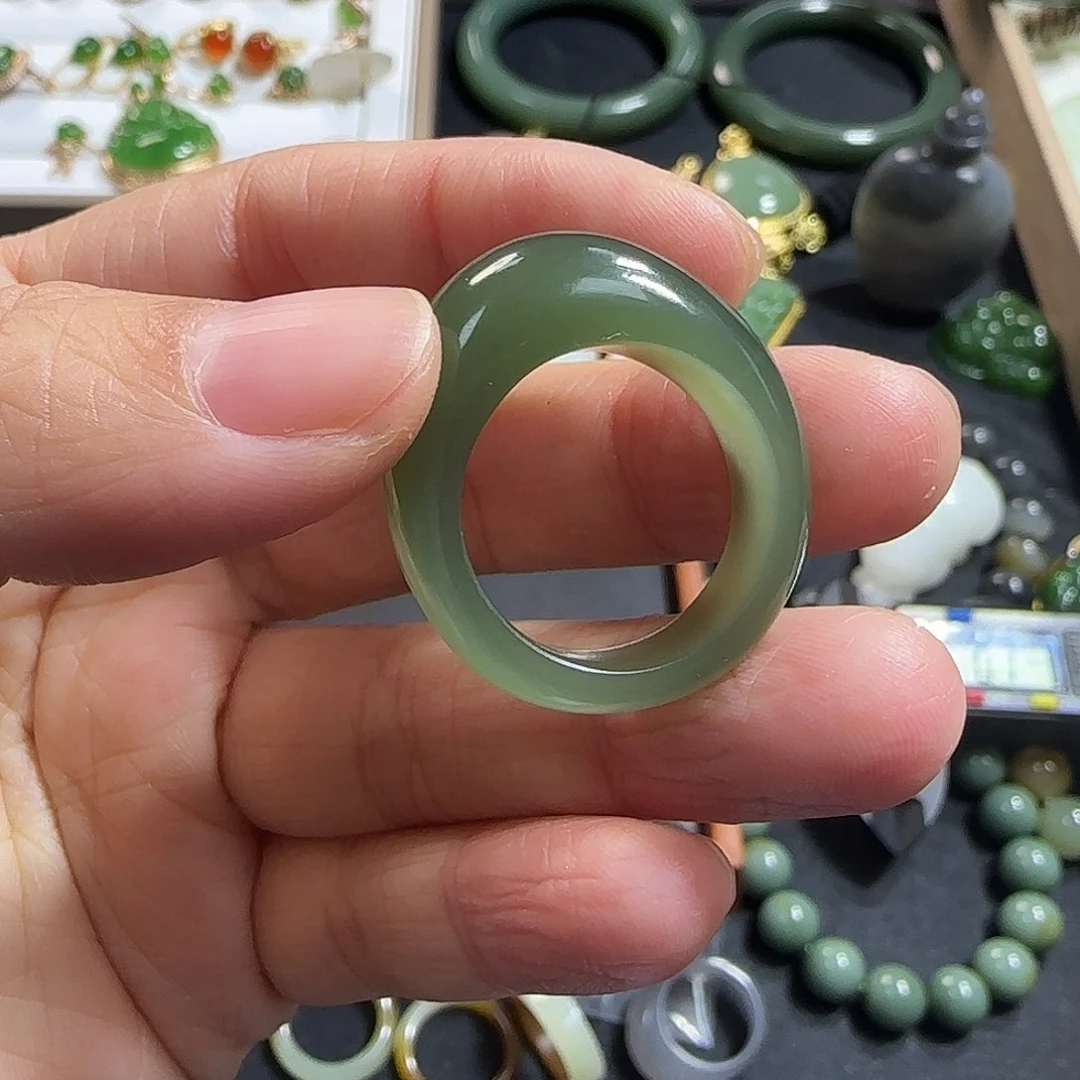 和田玉戒指未镶嵌18.5直径