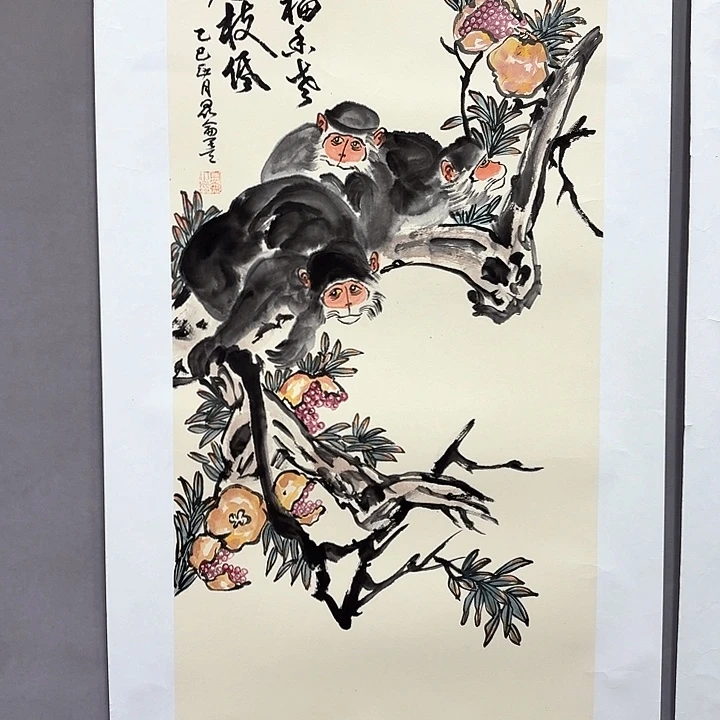 国画亲笔手绘放心去藏