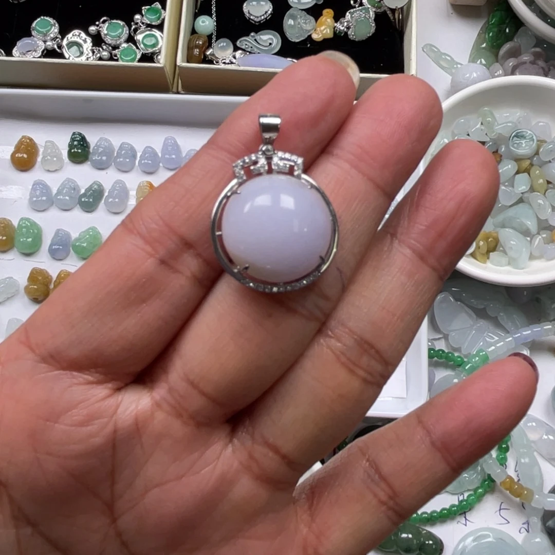 翡翠颈饰未镶嵌45678998