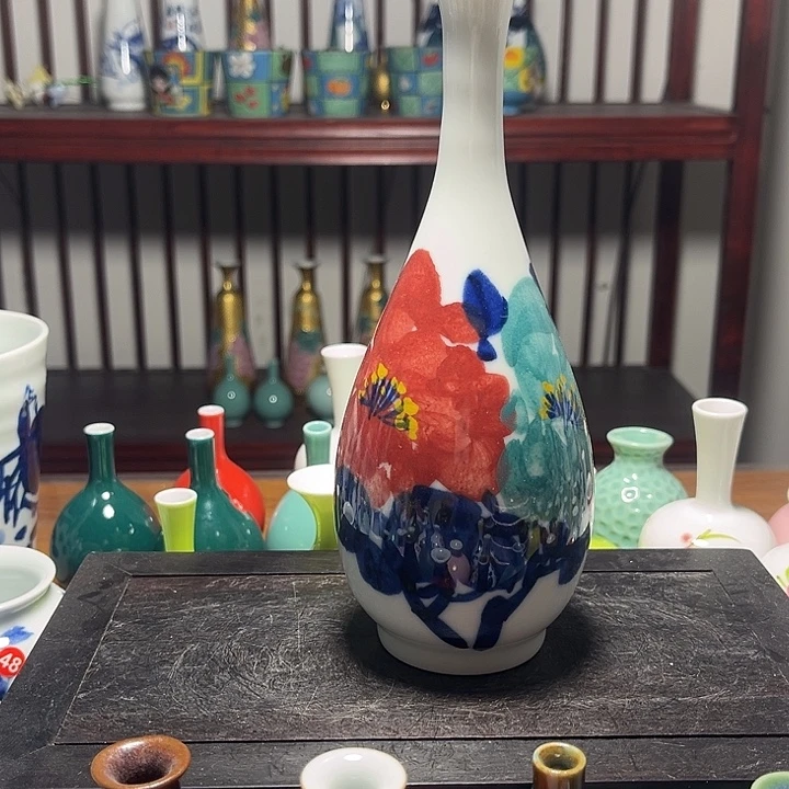 摆件陶景德镇陶瓷高19cm