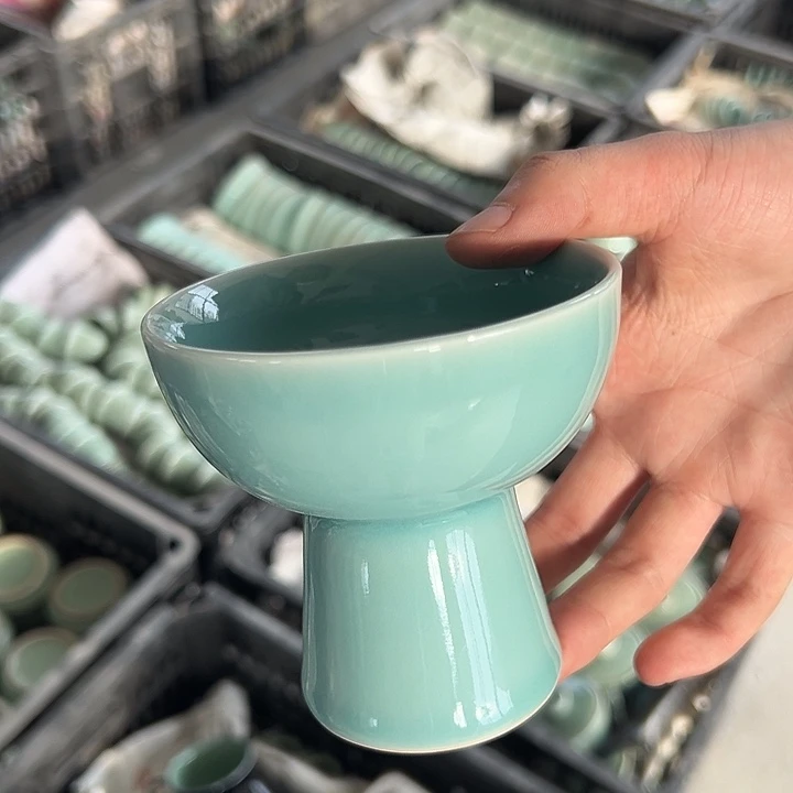 龙泉云间青瓷小米茶器