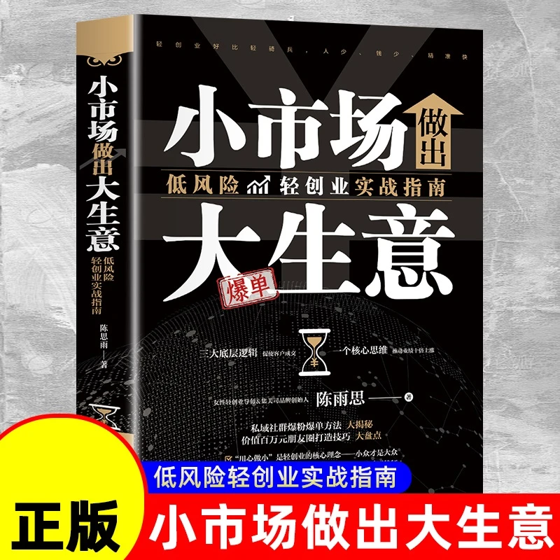 小市场做出大生意：教你赚钱本领变现模式揭开赚钱的秘密创业致富