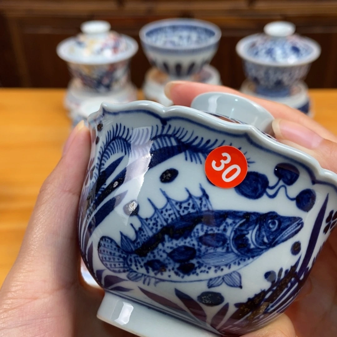 手绘现代茶具非古董