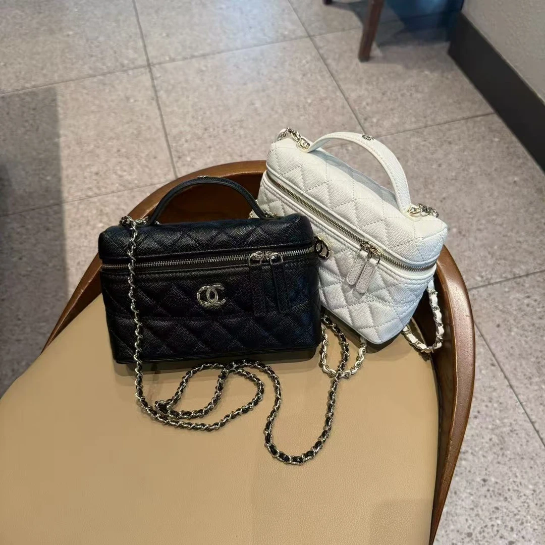 225p饭盒包2025新款鱼子酱单肩斜挎扁盒子包