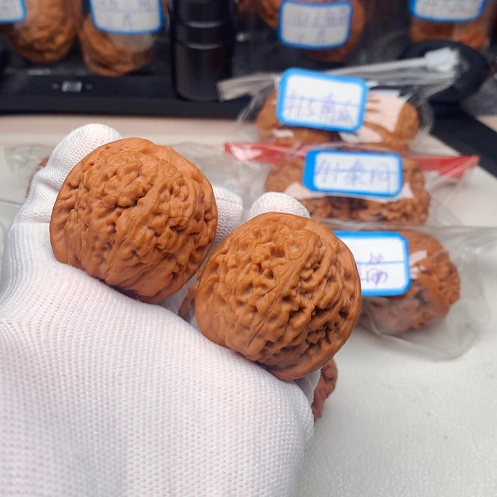 人***兴吊坠文玩核桃40尺莲花