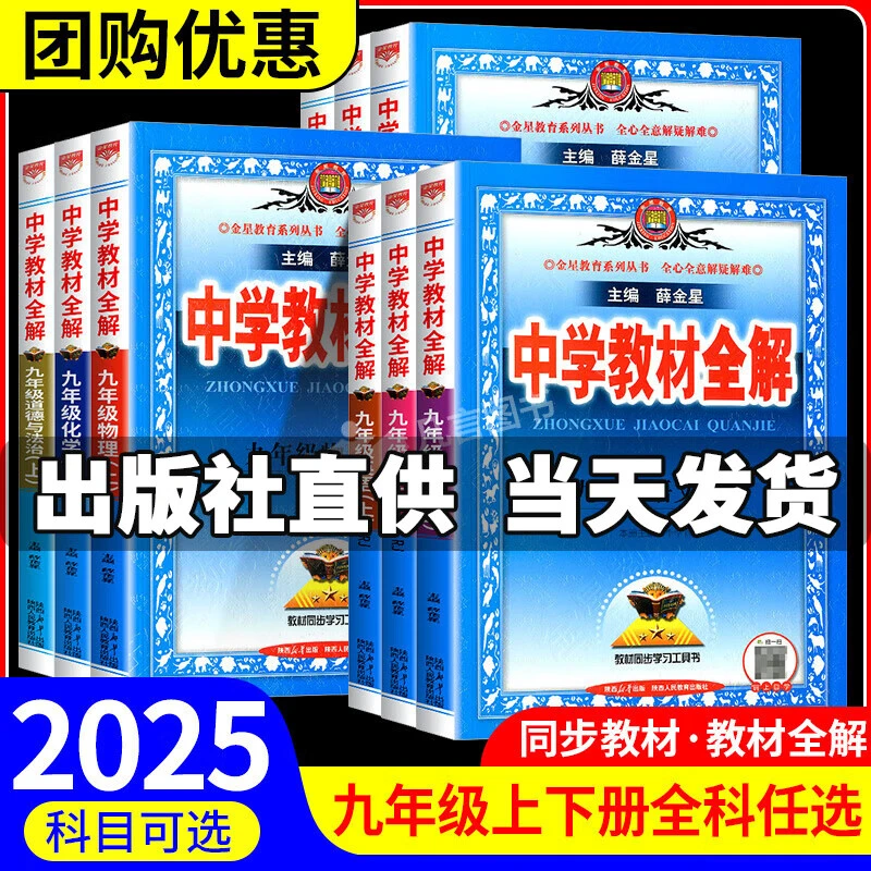 2025新版薛金星中学教材全解九年级上册下册人教全套语文全解同步