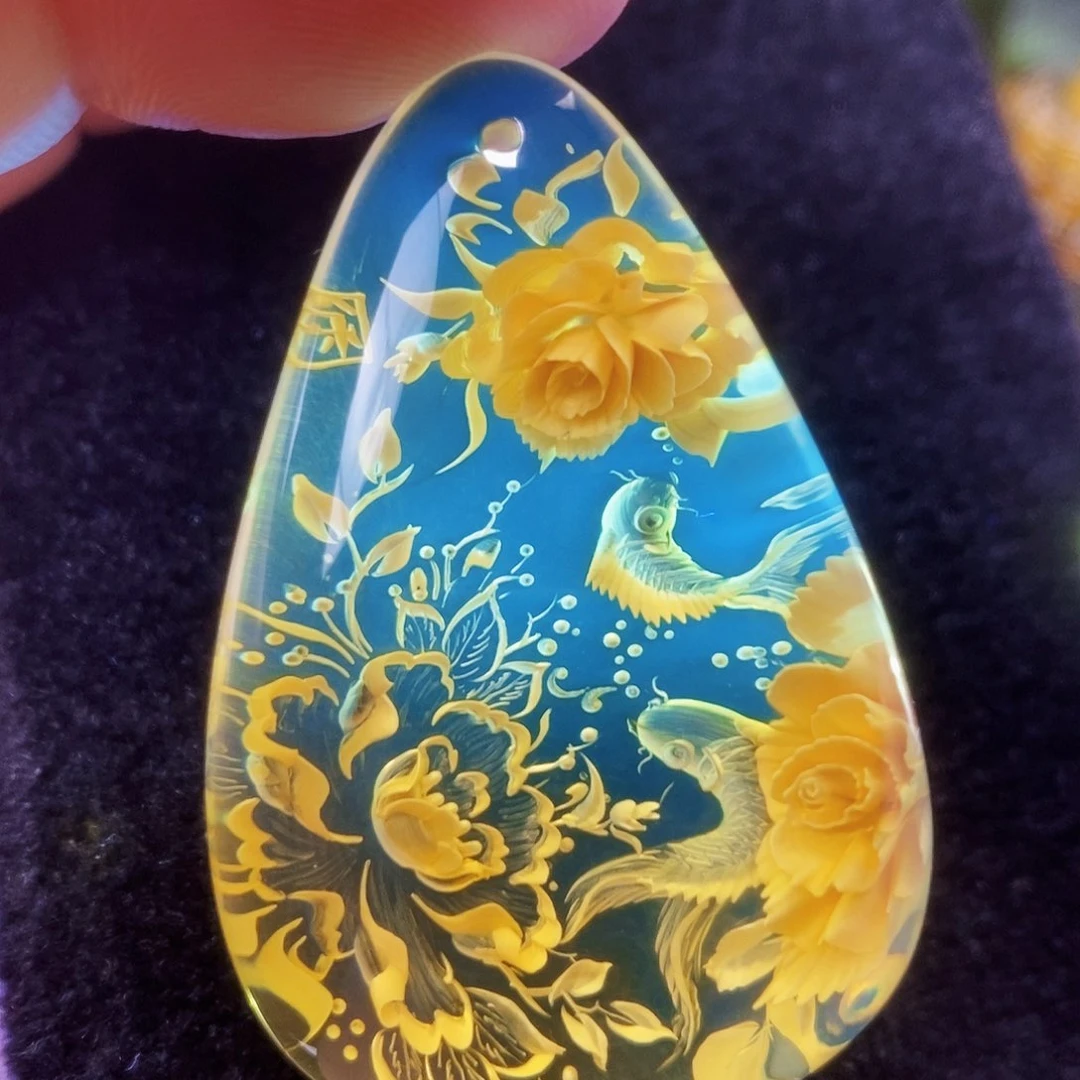 【闪购商品】未镶嵌吊坠(不含链)金珀