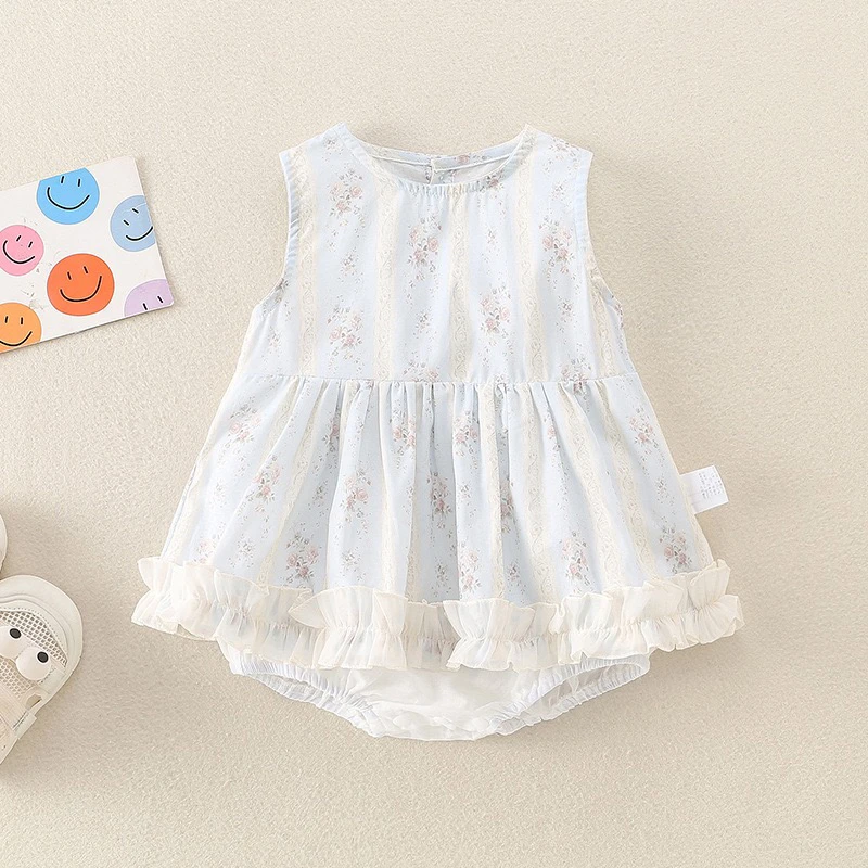 婴幼儿包屁衣婴儿a类衣服薄款新生儿包屁衣女宝宝外出服夏装