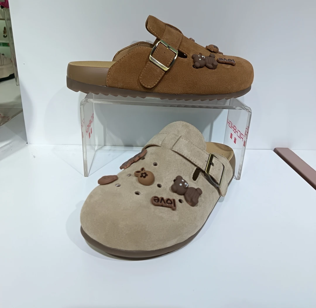 324524200佰诗奴夏2025年法式简约舒适扣带包头拖低跟外穿拖鞋女