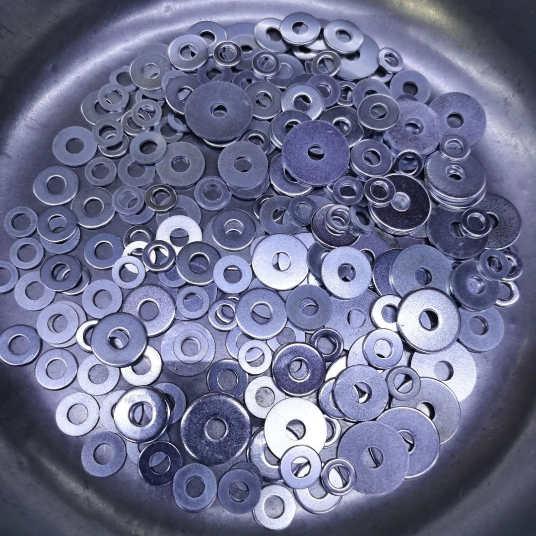 混装4.8级镀锌平垫圆形MM6M8M10M12M14M16垫片垫圈金属螺丝垫片