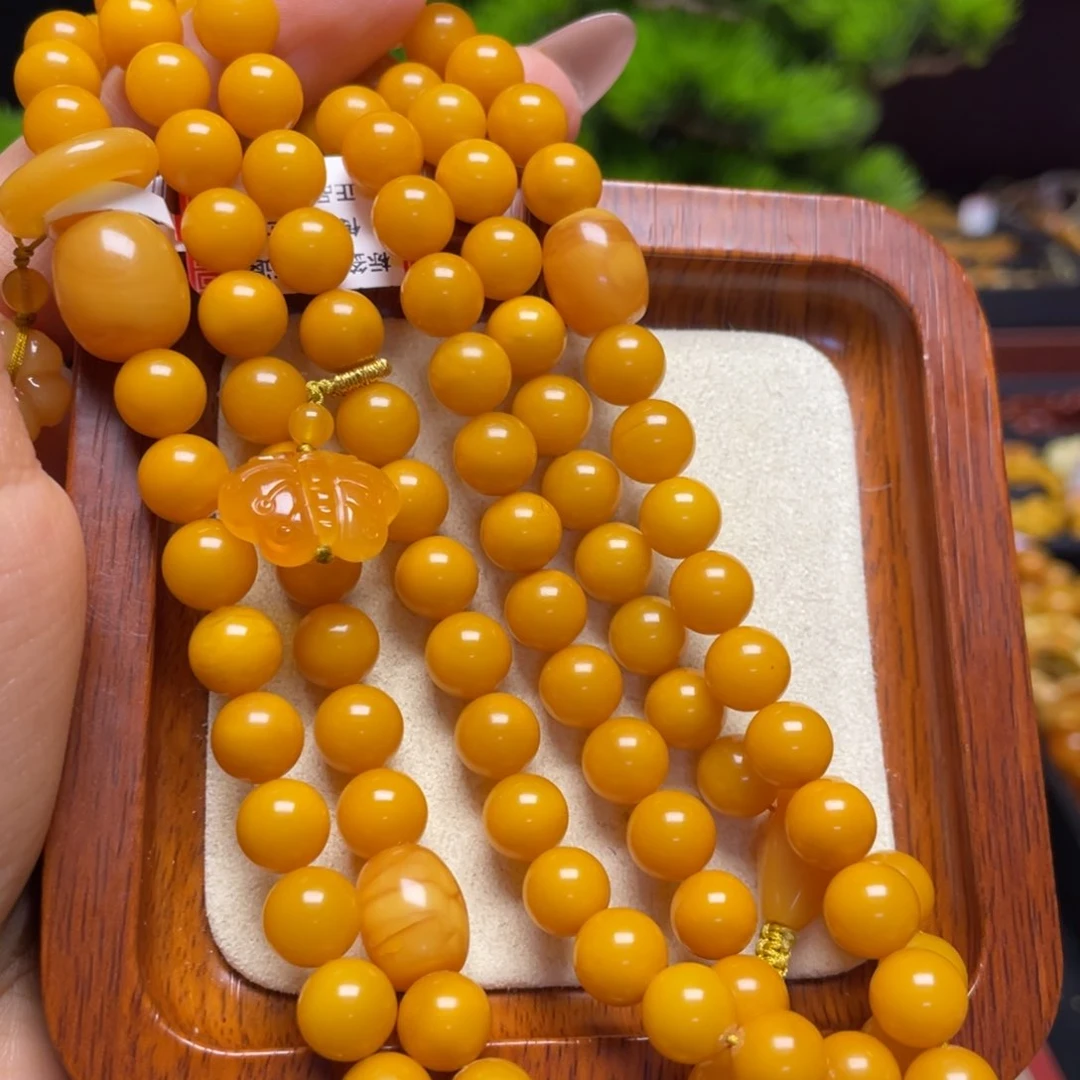 蜜蜡手链未镶嵌手串