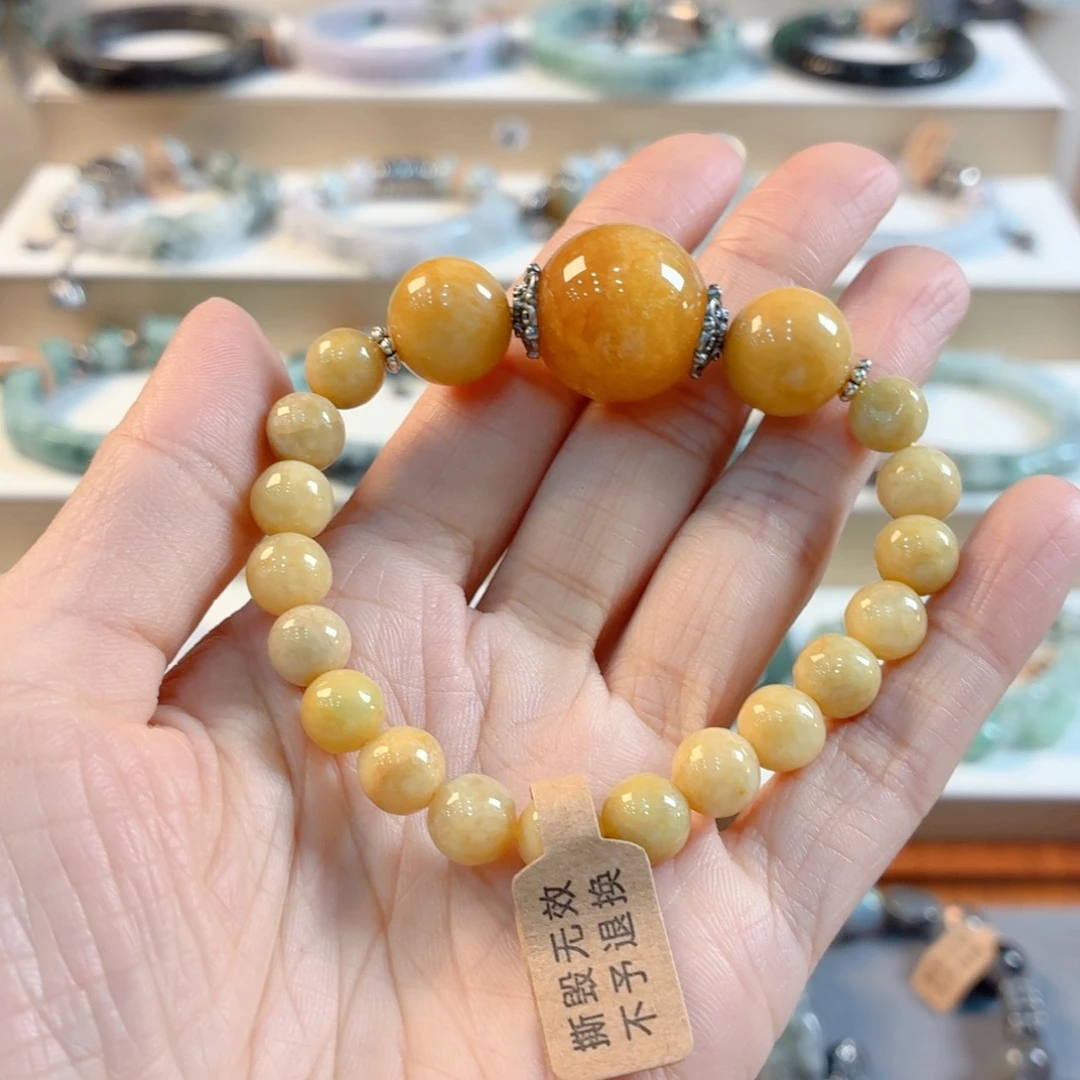 小***羊翡翠未镶嵌手链手串