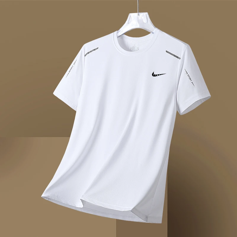 NK品牌优选冰丝速干t恤男夏季宽松运动透气短袖跑步休闲半袖上衣