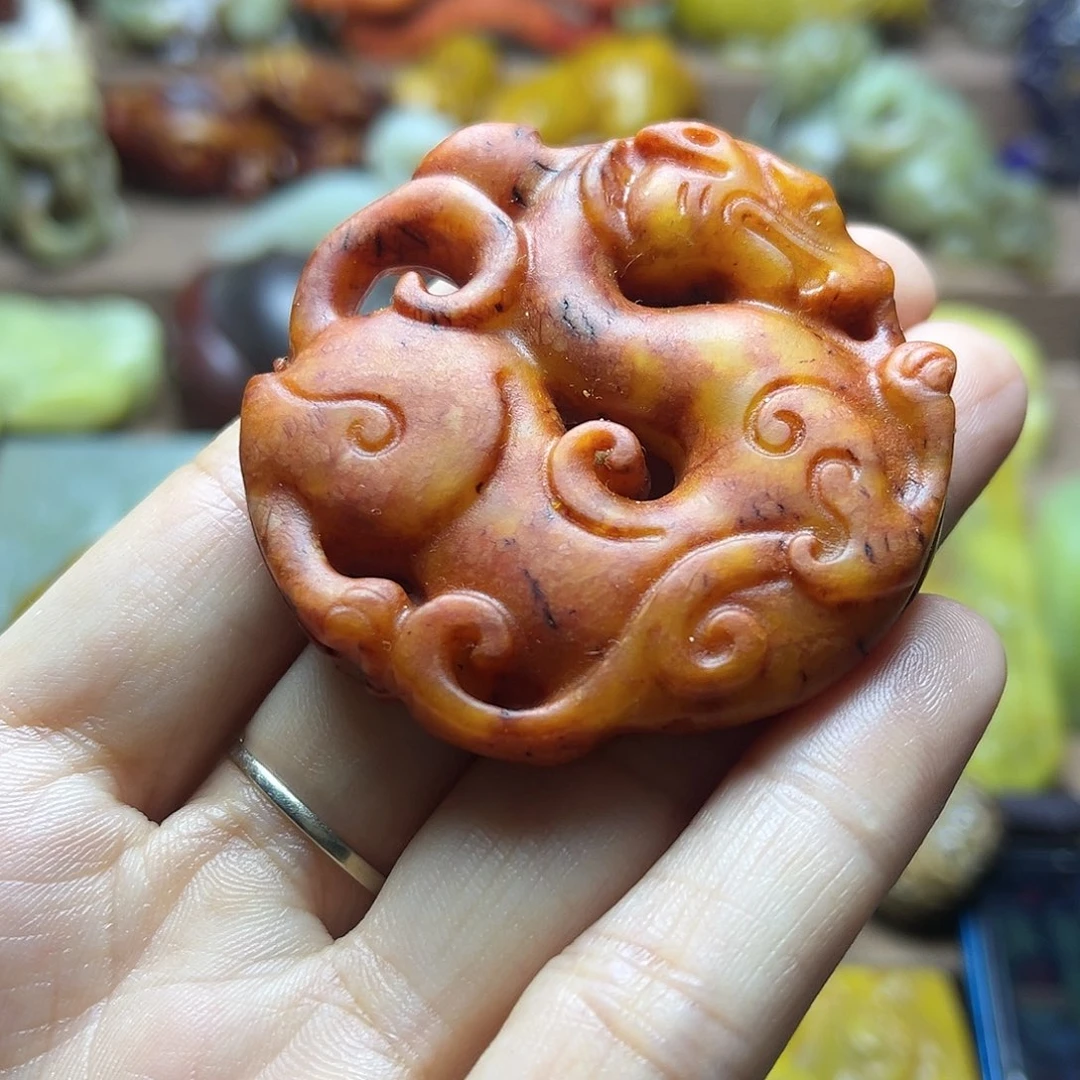 白玉菩提吊坠2。。