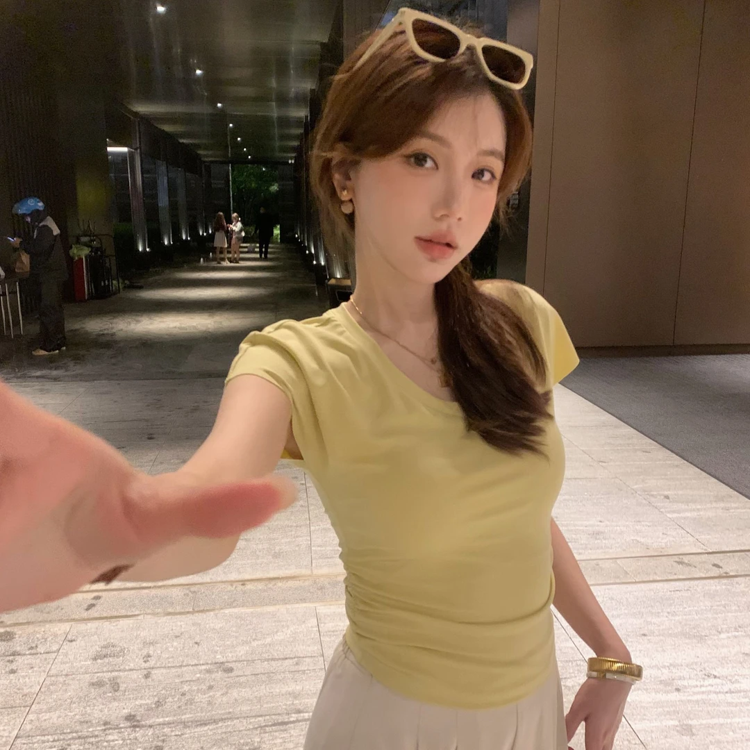 【芝士Cheese】轻松时刻 夏季百搭纯色软软面膜t冰凉透气短袖92590