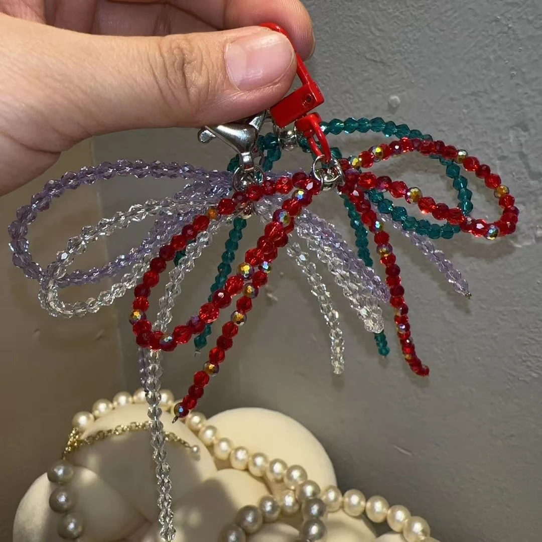 韩国珠珠蝴蝶结挂件G3321