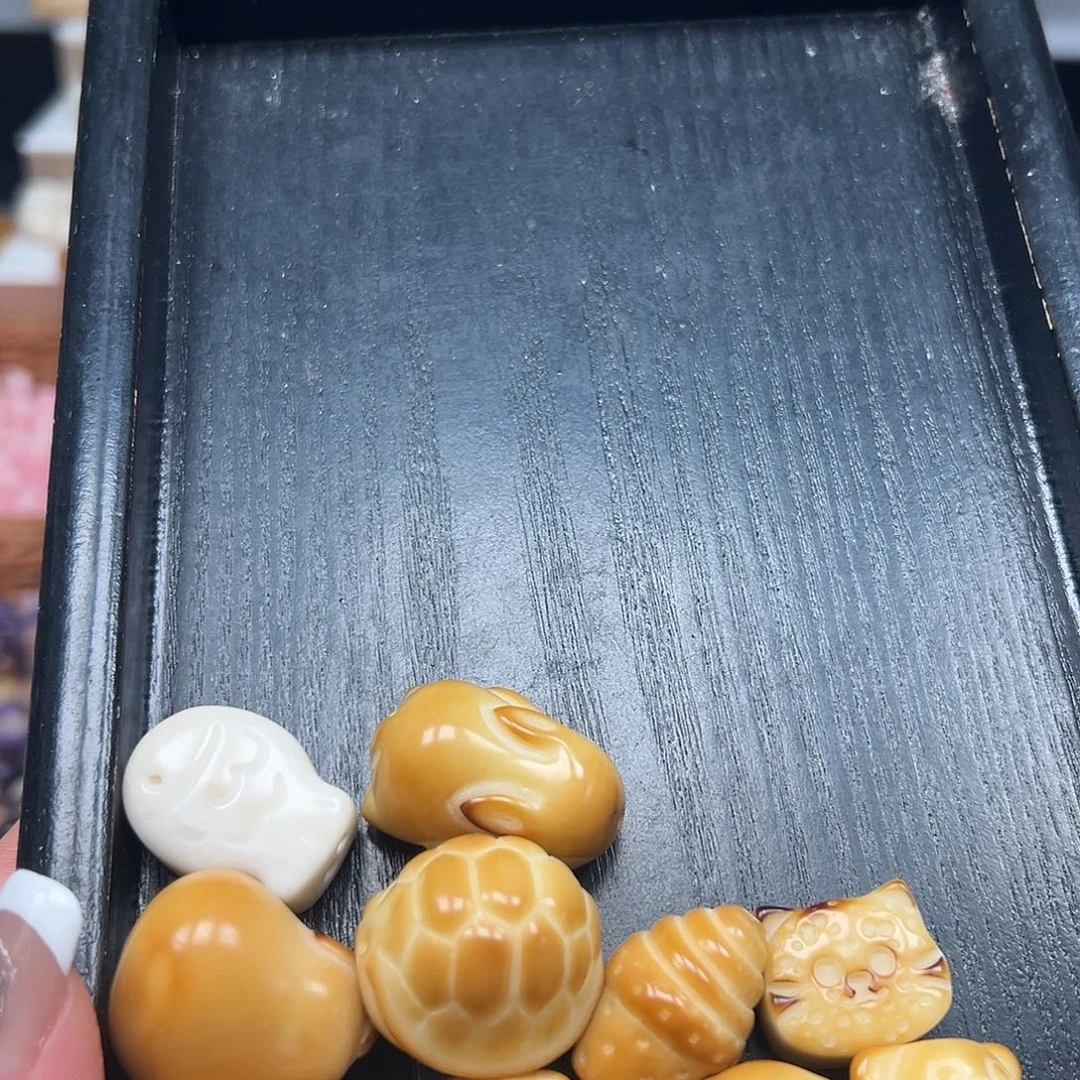 手串菩提根/象牙果微瑕混10颗有裂1号