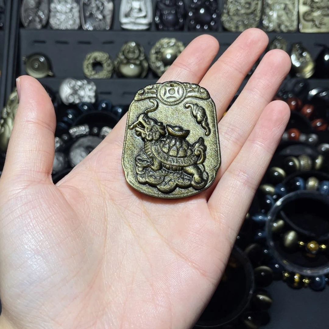 未镶嵌黑曜岩珠宝奇石复*龙