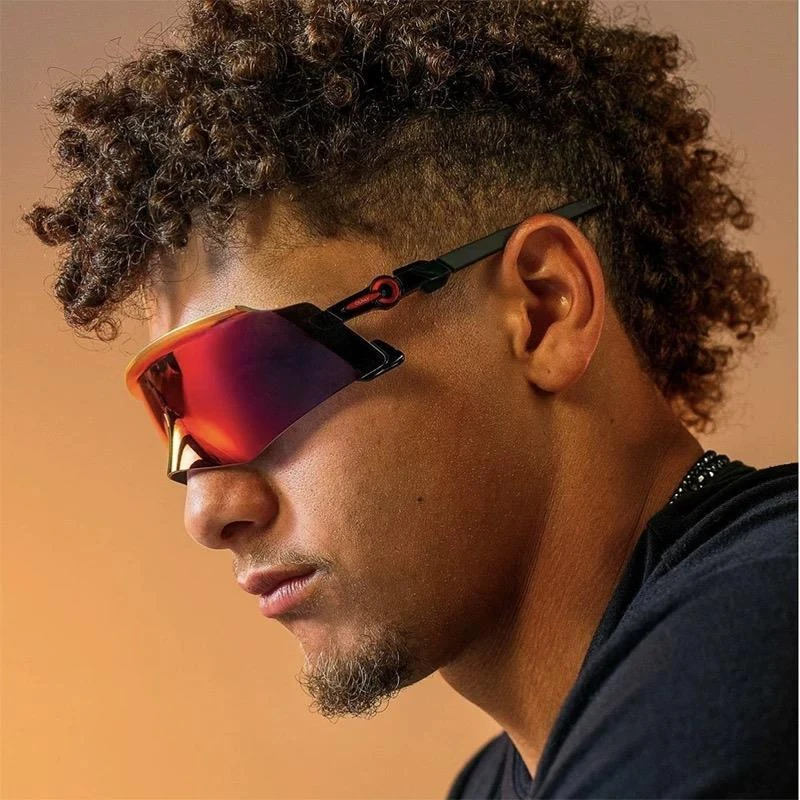 帕森精品牌复古大框骑行墨镜护目y2k徒步太阳眼镜遮脸防紫外线男