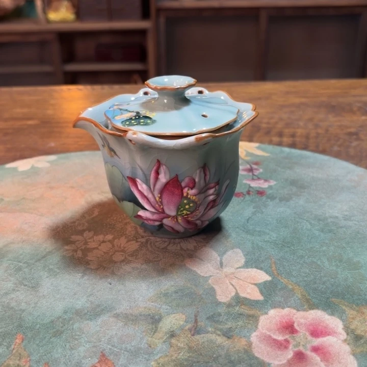 柴烧纯手工手绘陶瓷