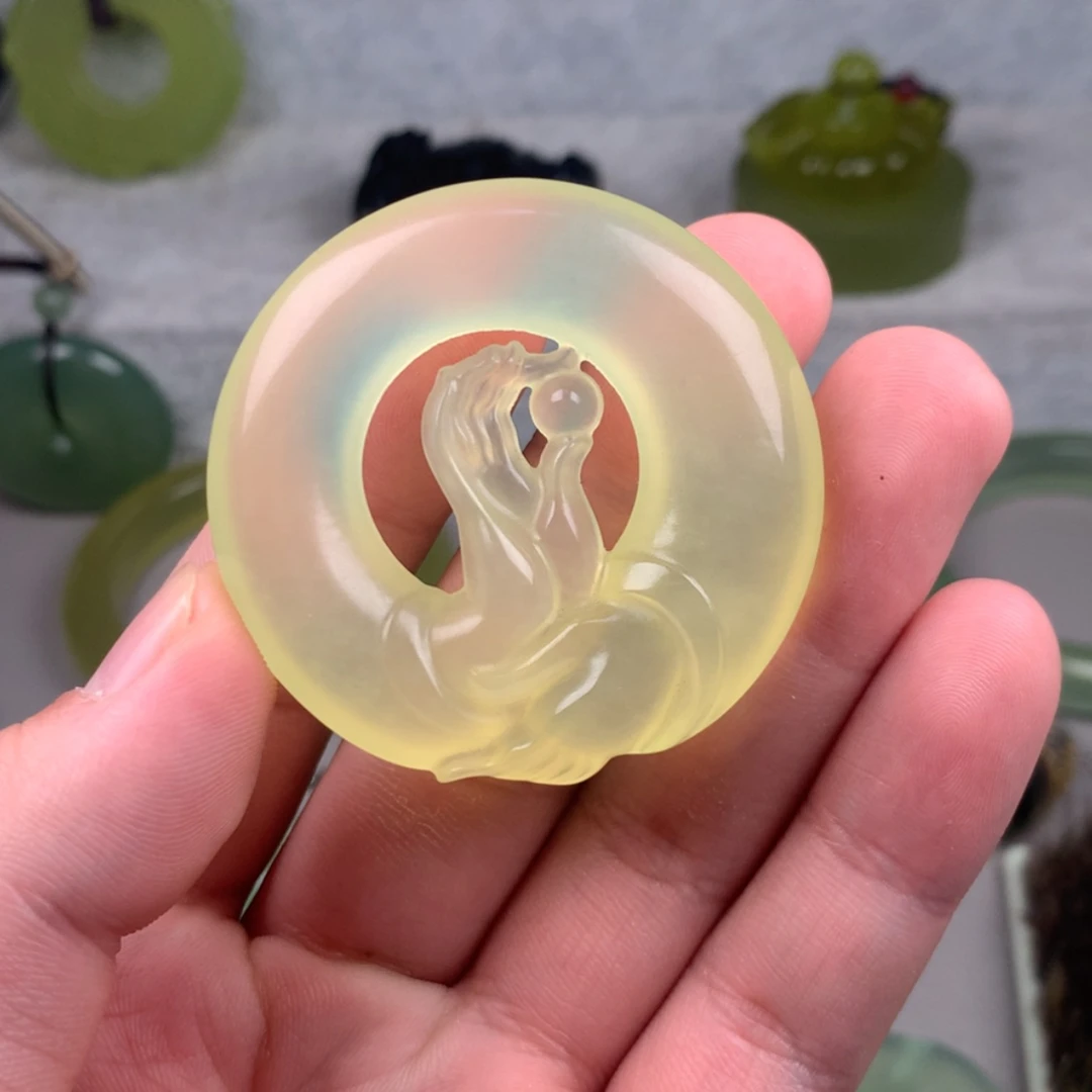 【闪购商品】未镶嵌蛇纹石玉岫玉贺**嘿