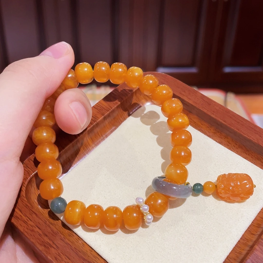 蜜蜡手链未镶嵌手串