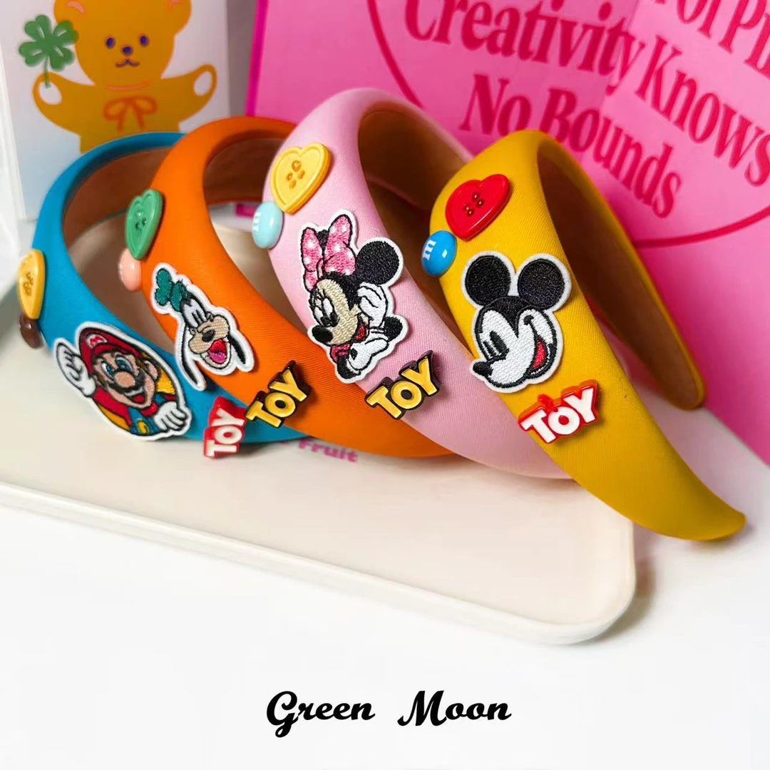 【听歌刊物】甜酷辣妹彩色米老板卡通发箍原创可爱B098