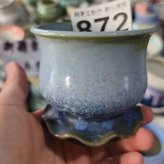 景德镇手工高温陶瓷：内7.5口高8.5