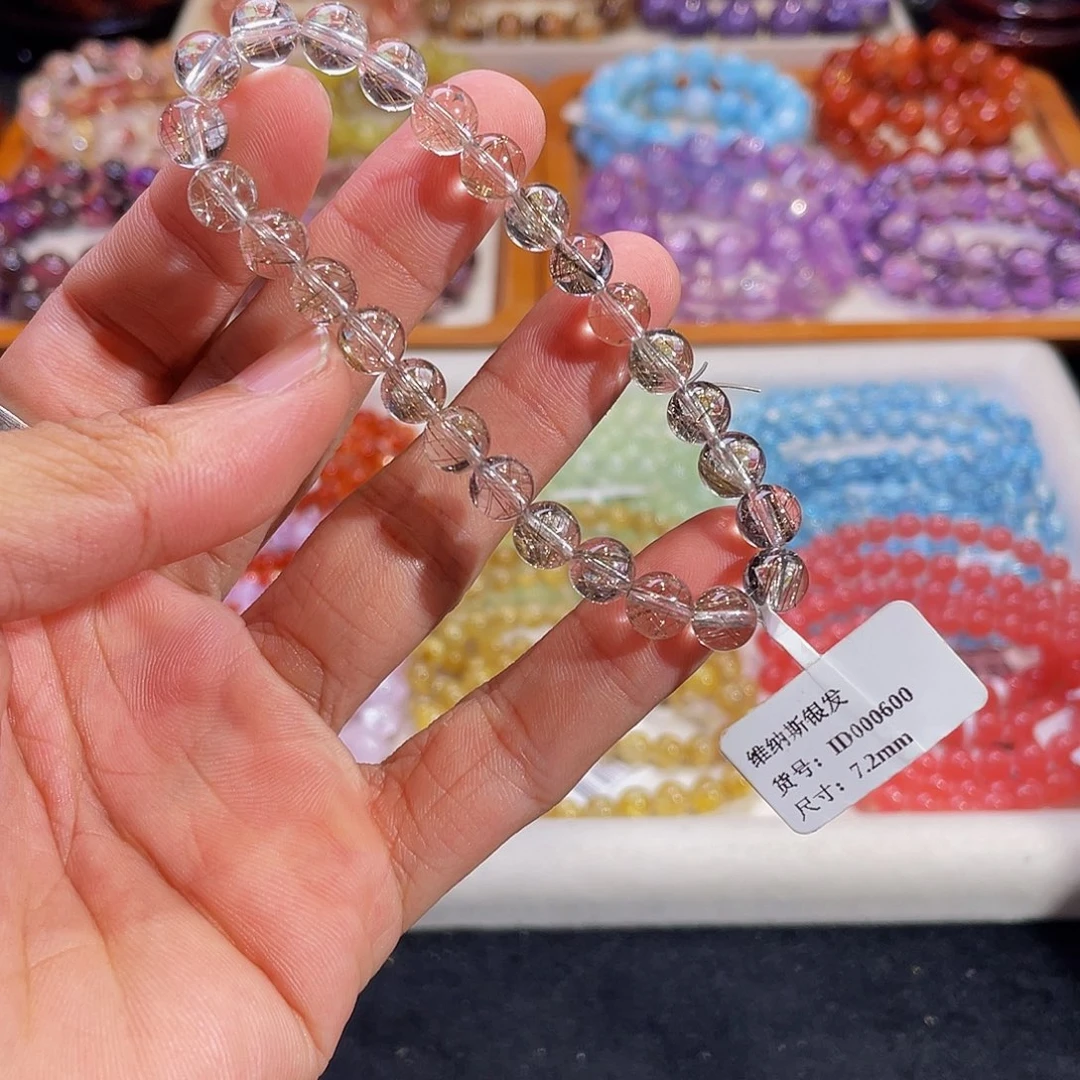 水晶手链未镶嵌维纳斯银发7.2mm