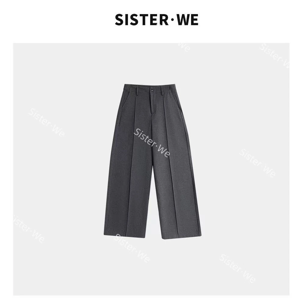 【no退no换】薇姐【沉水伴书】Sister·We无腰头羊毛西裤 5956
