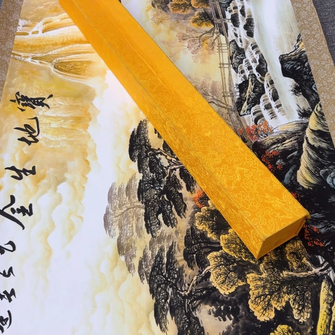 光***乐国画QC原创横山水作品！带证书！限购一单