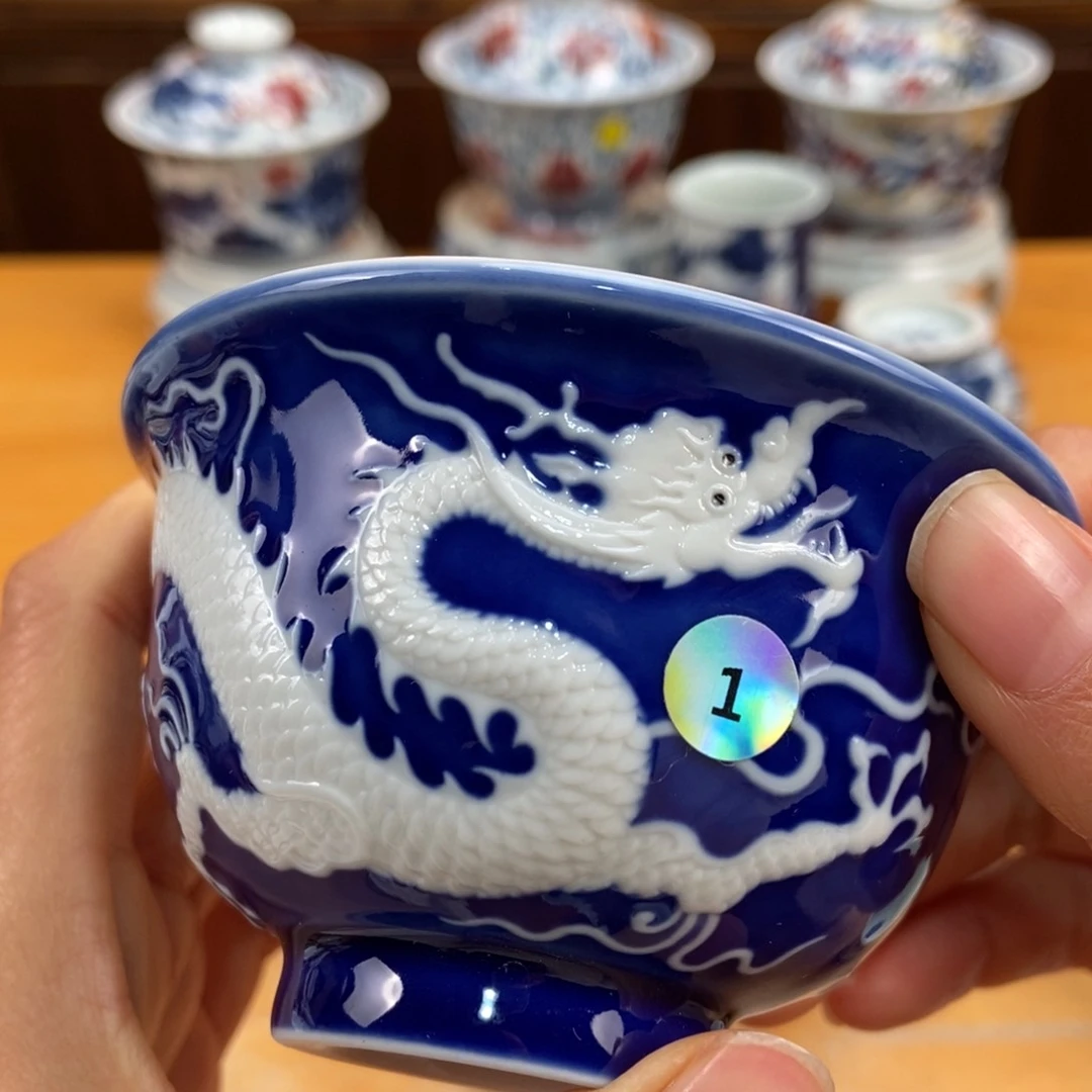 手绘现代茶具非古董