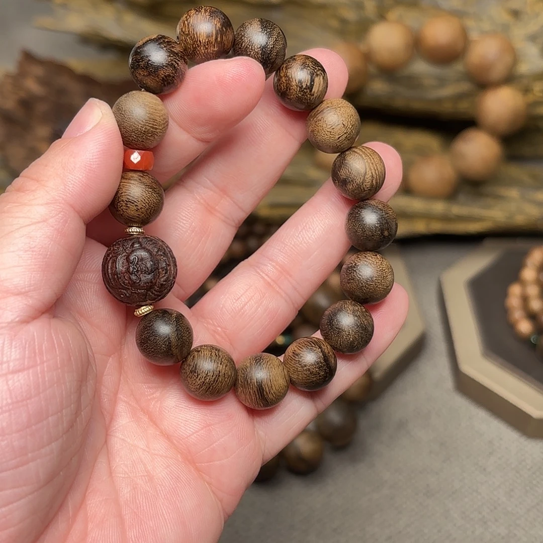 手串沉香越南芽庄紫棋帝王瘤疤1.2设计