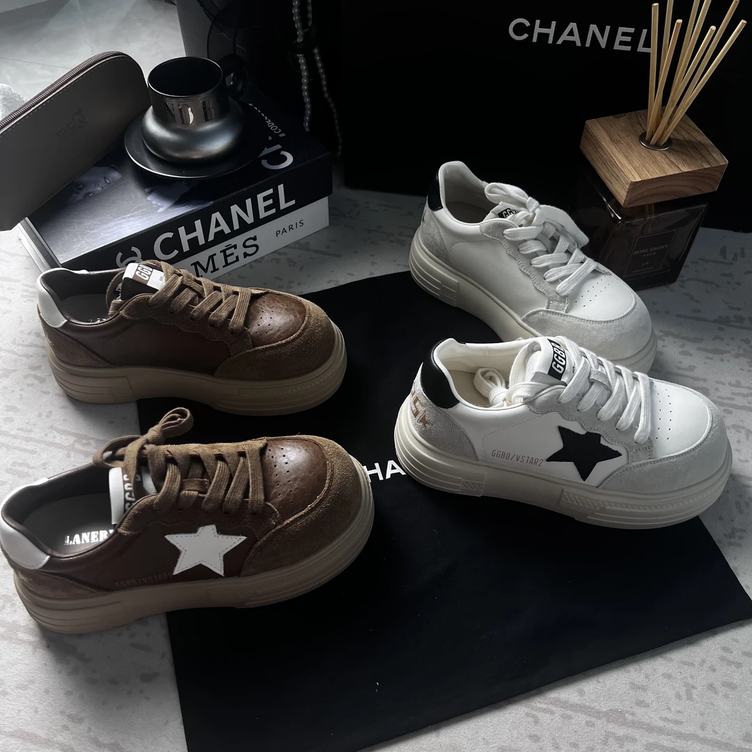 UU元子2025秋季新品板鞋时尚正版真皮厚地休闲鞋欧货系带复古鞋