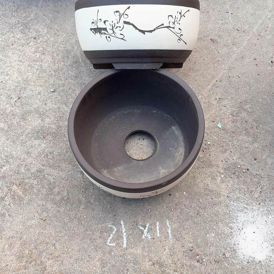 紫砂宜兴紫砂花盆，现货发