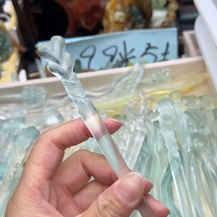 蛇纹石玉未镶嵌发簪