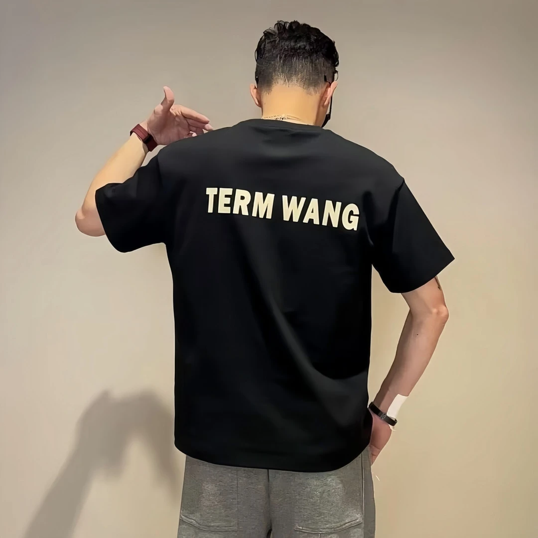 【圆领薄款】半袖短袖正品100%日常男士夏季休闲纯棉情侣T恤男装