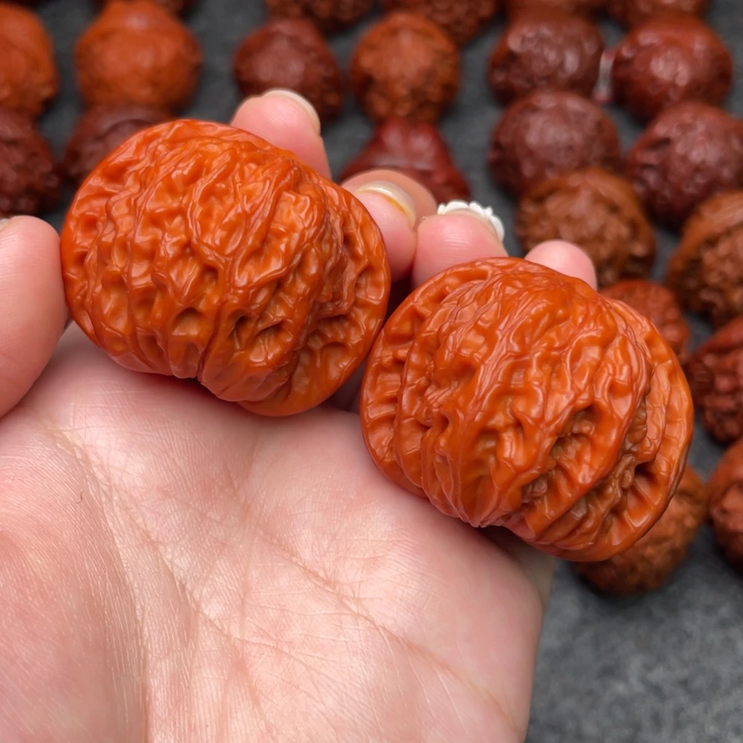 文玩核桃把件文玩核桃 手把件 磨盘 42