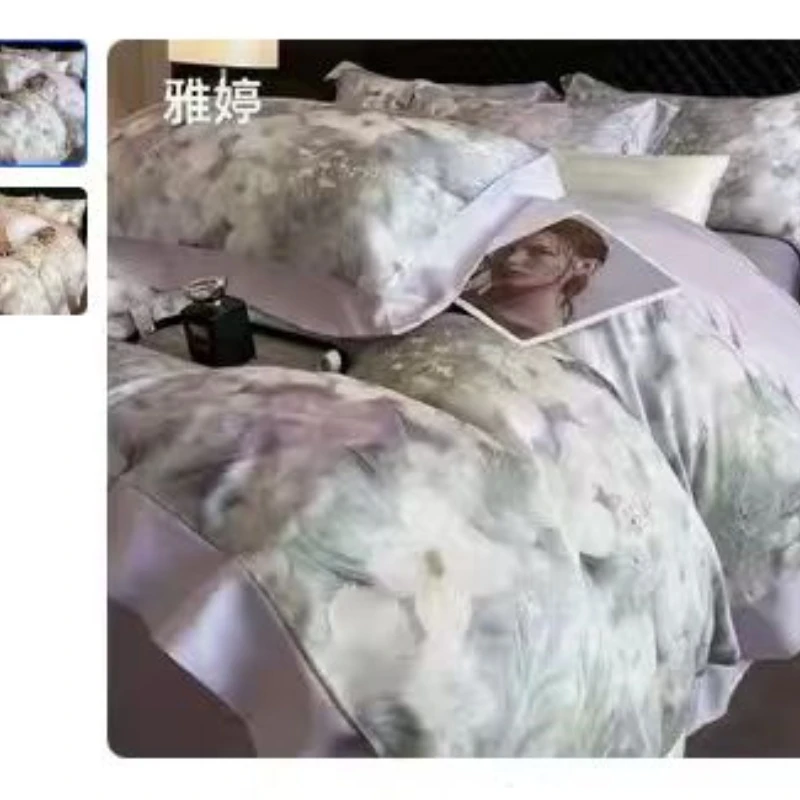 云锦棉宽边四件套