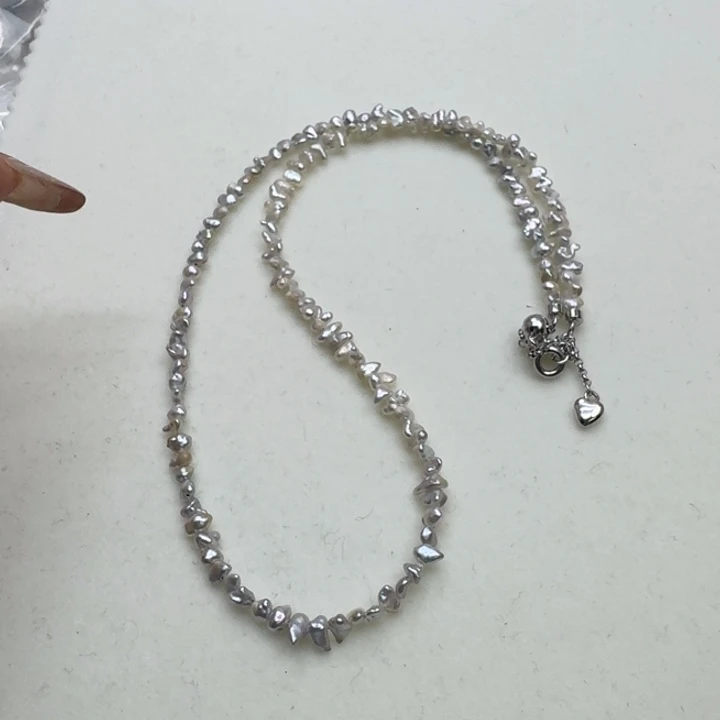 海水珍珠银S925镶嵌颈饰