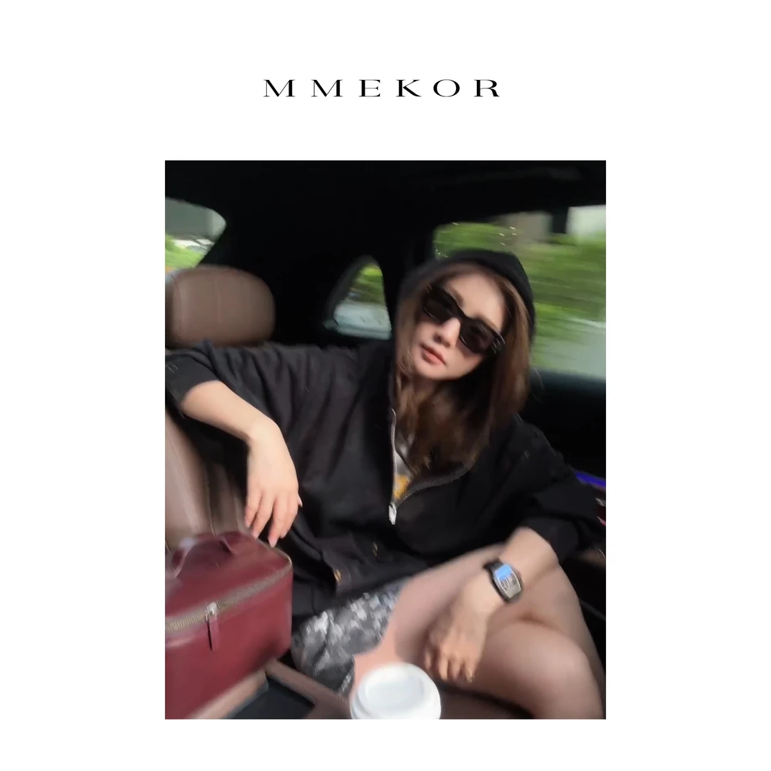 MMEKOR “泥染卫衣” 废土风做旧新潮外套 86859