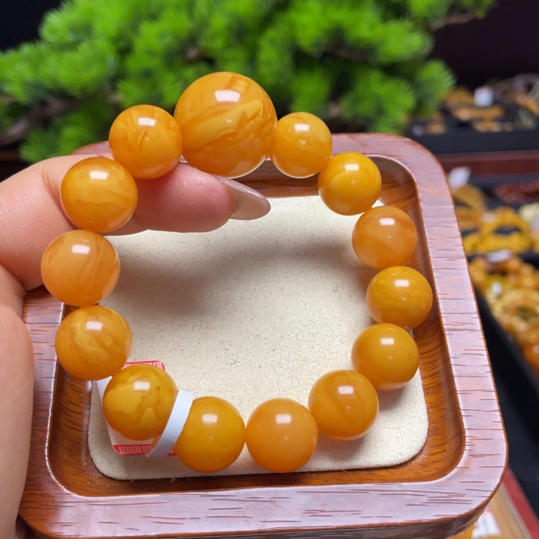 蜜蜡手链未镶嵌手串