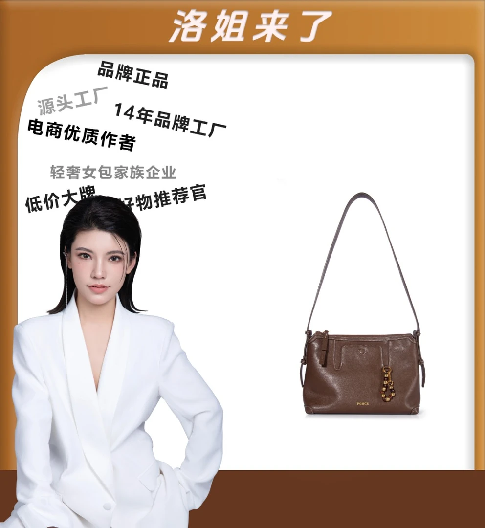 （粉丝专享）新款包包简约女士休闲手提斜跨包LL554（23351咖啡色）