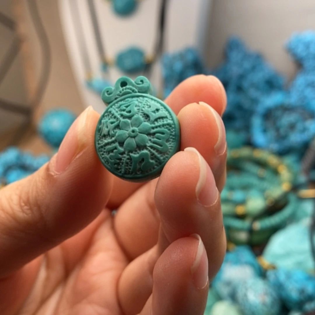 【闪购商品】未镶嵌绿松石珠宝半成品